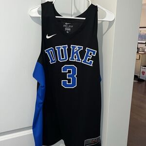 New Black Elite Duke Blue Devils BBall 🏀Basketball Jersey XL #3 Isiah Evans NWOT